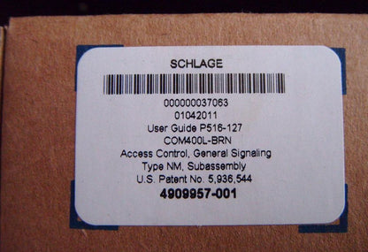 SCHLAGE AD400 MULTI TECHNOLOGY KEYPAD WIRELESS LOCK ASSEMBLY & PROXIMITY READER