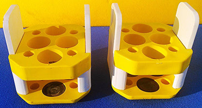 LOT OF 2 SWING BUCKETS WITH INSERTS FOR BECKMAN TJ-6 CENTRIFUGE ROTOR