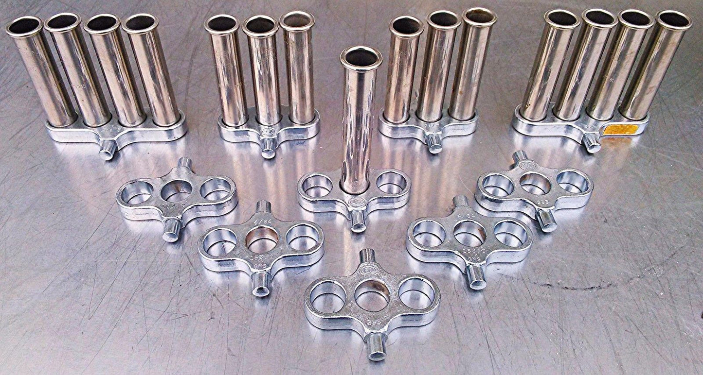 IEC 15 SHIELD 15 ml CENTRIFUGE INSERT TUBES TWO 355 & EIGHT 354 TRUNNION RING S