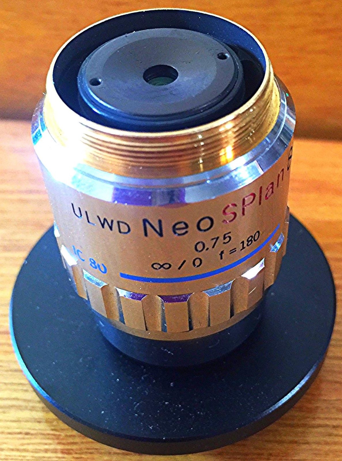OLYMPUS ULWD NEO SPLAN 80x 0.75 IC80 METALLURGICAL MICROSCOPE OBJECTIVE LENS