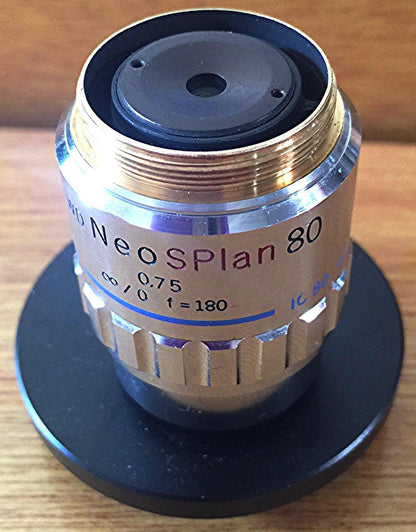 OLYMPUS ULWD NEO SPLAN 80x 0.75 IC80 METALLURGICAL MICROSCOPE OBJECTIVE LENS