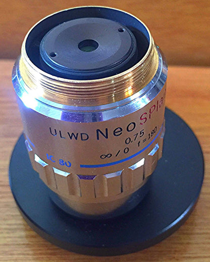 OLYMPUS ULWD NEO SPLAN 80x 0.75 IC80 METALLURGICAL MICROSCOPE OBJECTIVE LENS