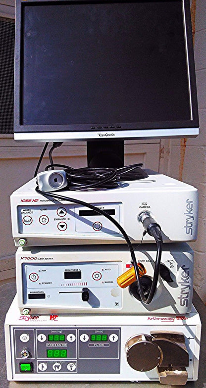STRYKER 1088 ENDOSCOPY 1088 HD CAMERA X7000 LIGHT SOURCE FLOWCONTROL PUMP SYSTEM
