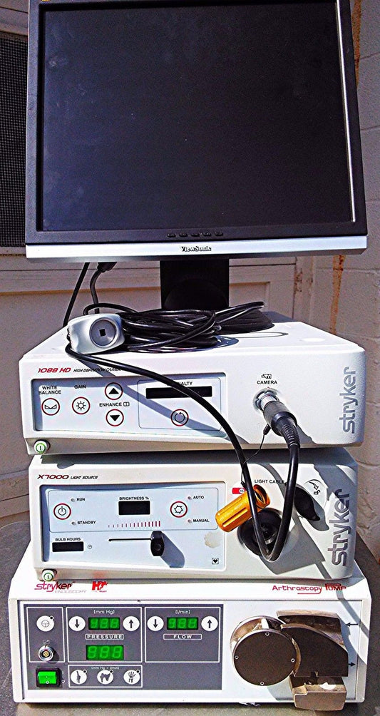 STRYKER 1088 ENDOSCOPY 1088 HD CAMERA X7000 LIGHT SOURCE FLOWCONTROL PUMP SYSTEM