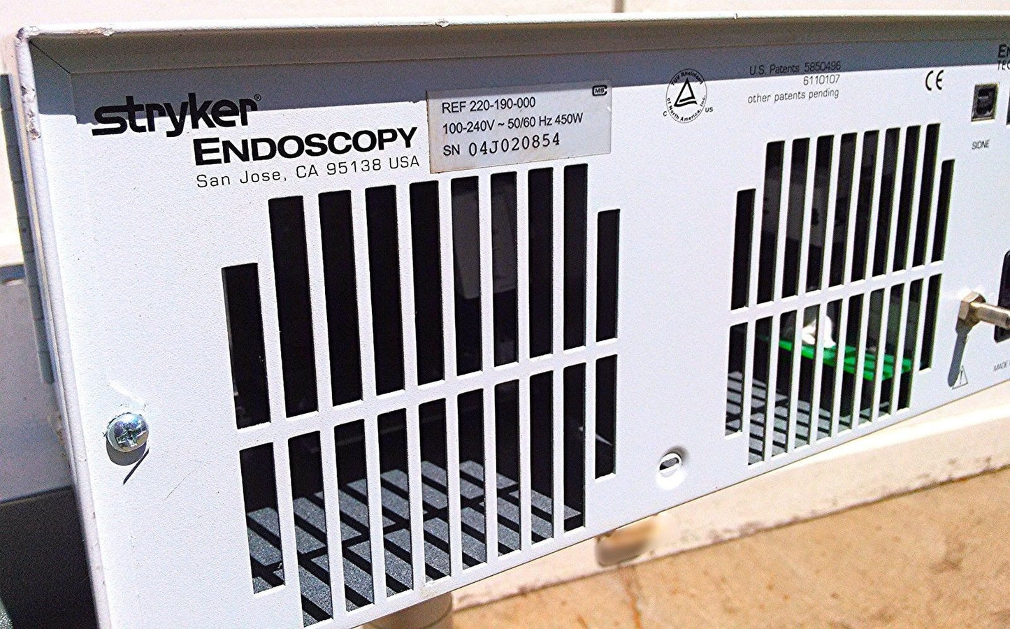 STRYKER 1088 ENDOSCOPY 1088 HD CAMERA X7000 LIGHT SOURCE FLOWCONTROL PUMP SYSTEM