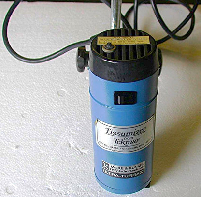 JANKE KUNKEL TP18/10S1 TURRAX TISSUMIZER TEKMAR LAB MEDICAL MIXER HOMOGENIZER