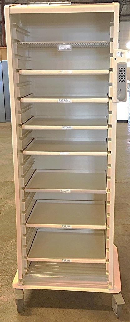 HERMAN MILLER MEDICAL HOSPITAL TAMBOUR DOOR KEY LOCKER CABINET ONWHEELS FREESHIP