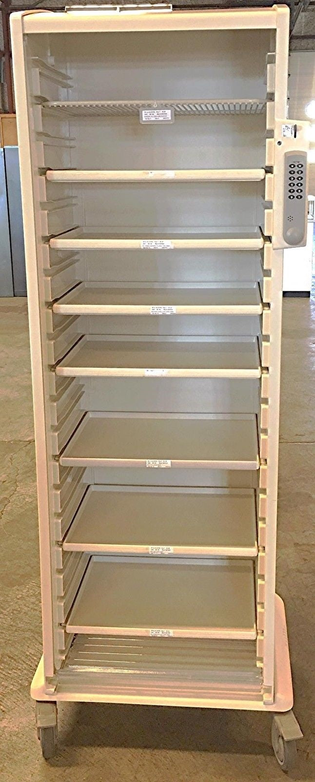 HERMAN MILLER LOCKER CABINET KEYLESS LOCK TAMBOUR DOOR MEDICAL CLINIC WATCHVIDEO