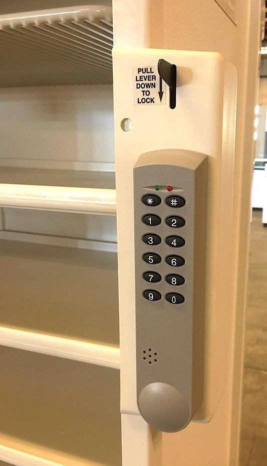 HERMAN MILLER MEDICAL HOSPITAL TAMBOUR DOOR KEY LOCKER CABINET ONWHEELS FREESHIP