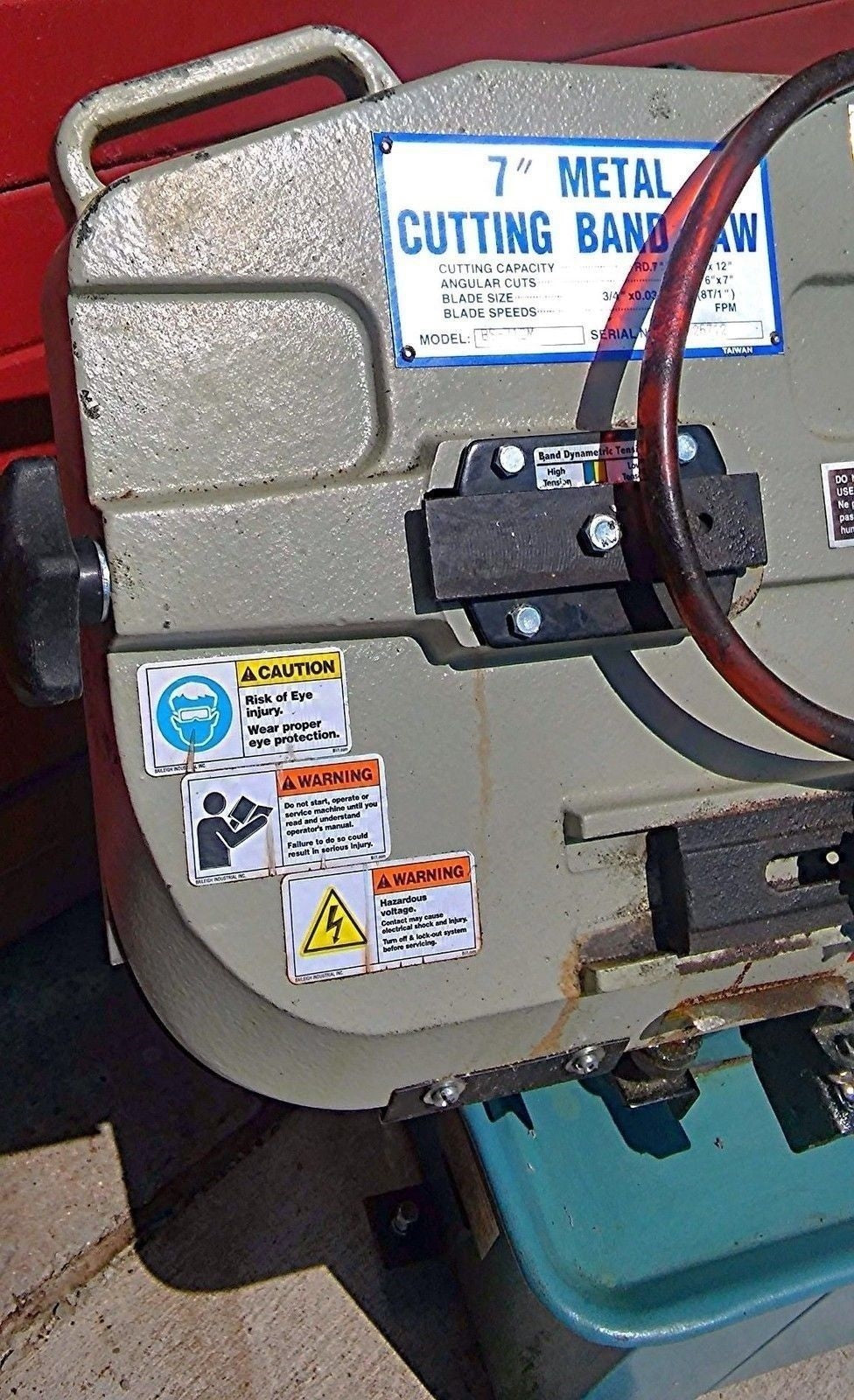 BAILEIGH BS-712M METAL CUTTING 7" BAND SAW WATCH VIDEO OF THIS UNIT WORKING HERE