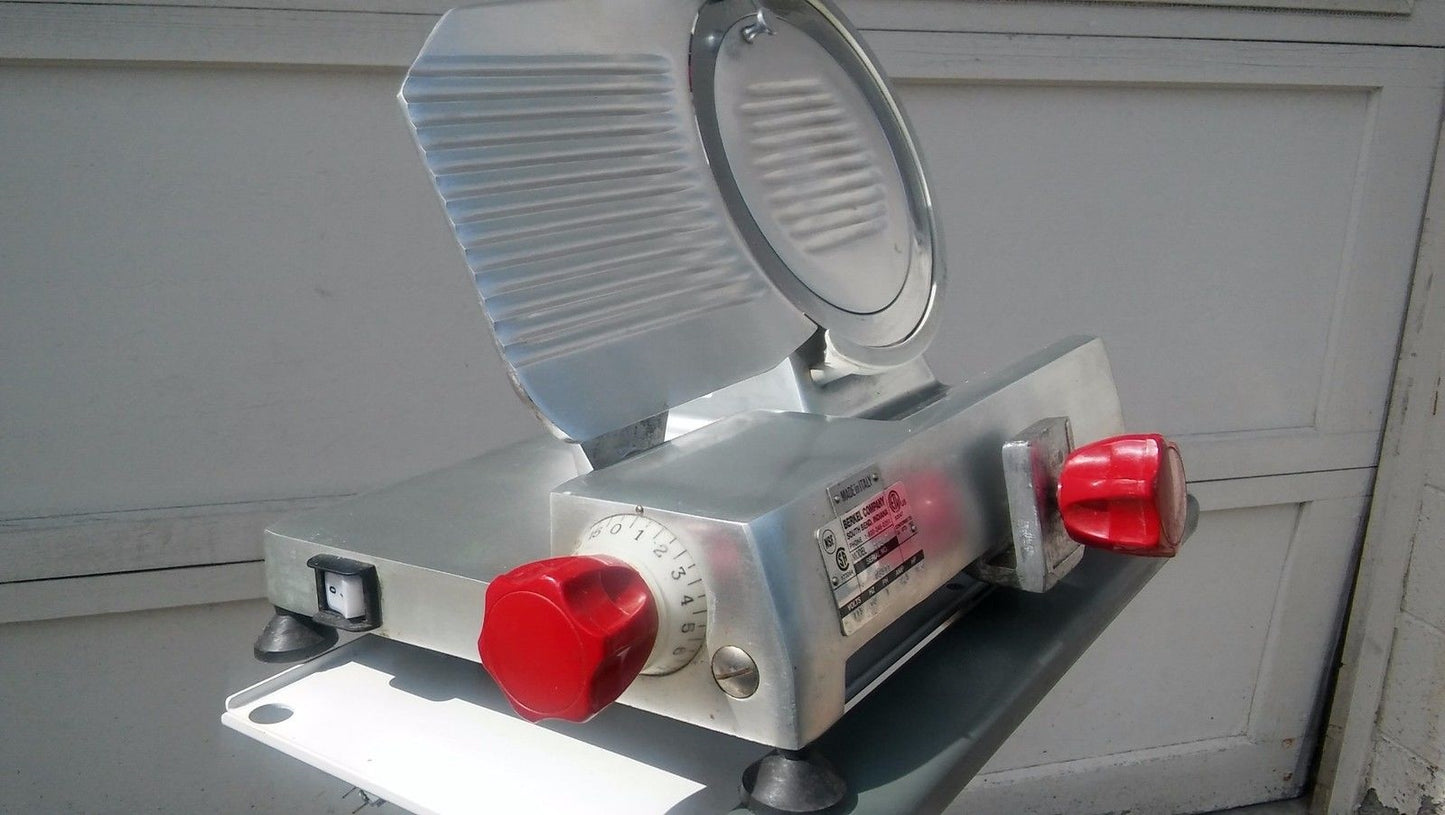 BERKEL 823-E SLICER 9" Manual Gravity Feed Meat Slicer - COMPLETE with Sharpener
