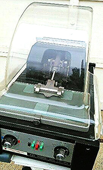 AMERICAN OPTICAL 925 MICROTOME KNIFE SHARPENER + 2 Knives WATCH VIDEO FREE SHIP