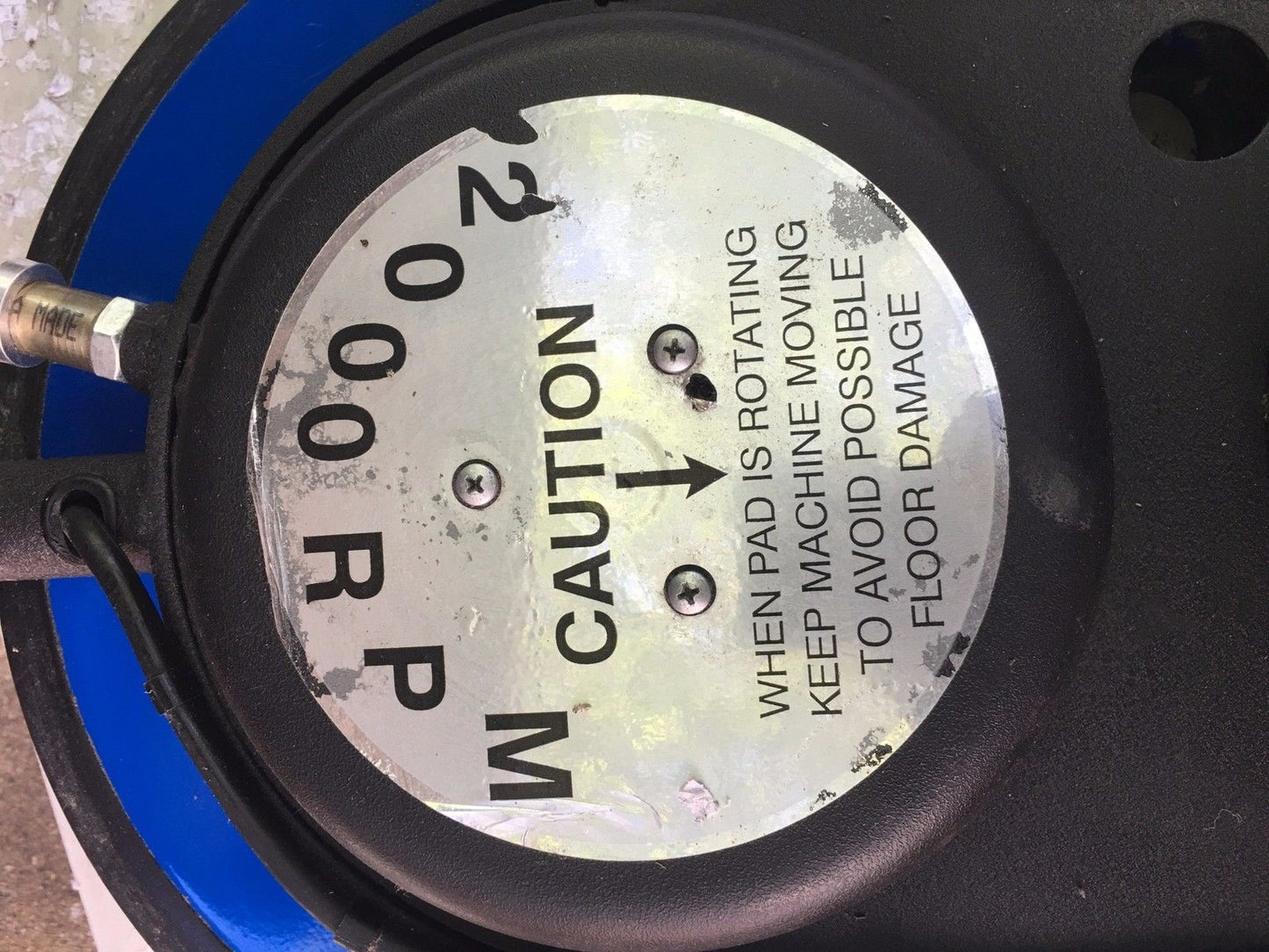 SPIRIT HAWK HEAVY DUTY HI SPEED 2000 RPM FLOOR BUFFER BURNISHER 20" WATCH VIDEO