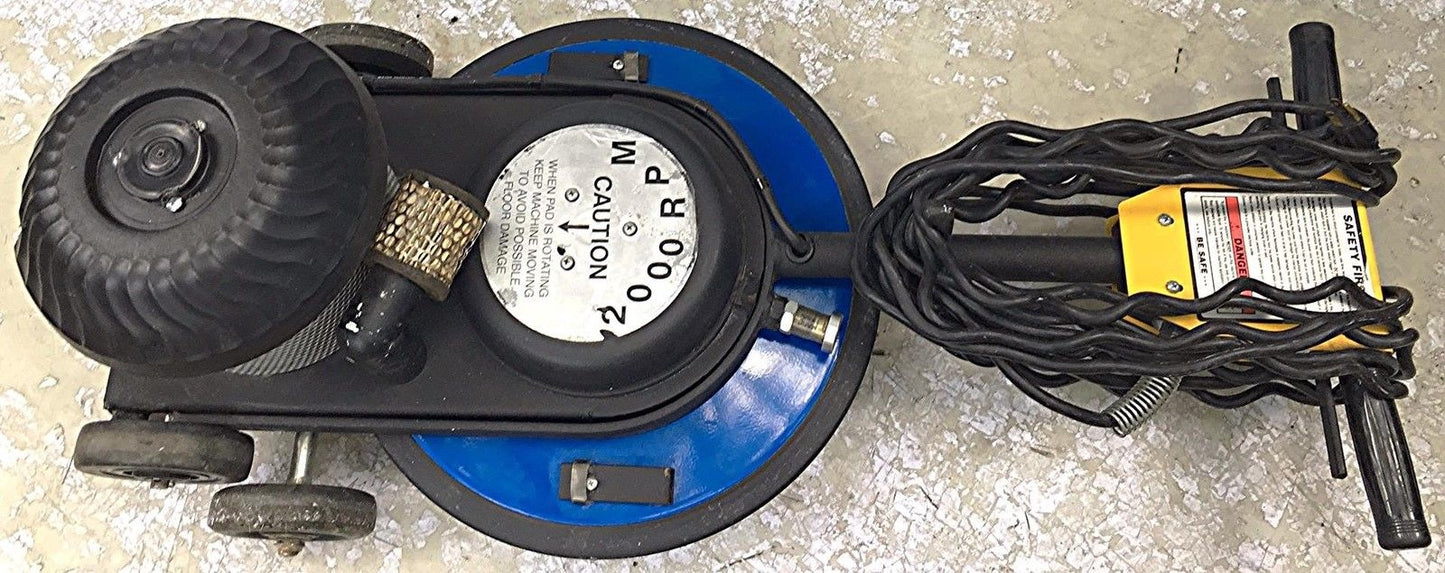 SPIRIT HAWK HEAVY DUTY HI SPEED 2000 RPM FLOOR BUFFER BURNISHER 20" WATCH VIDEO