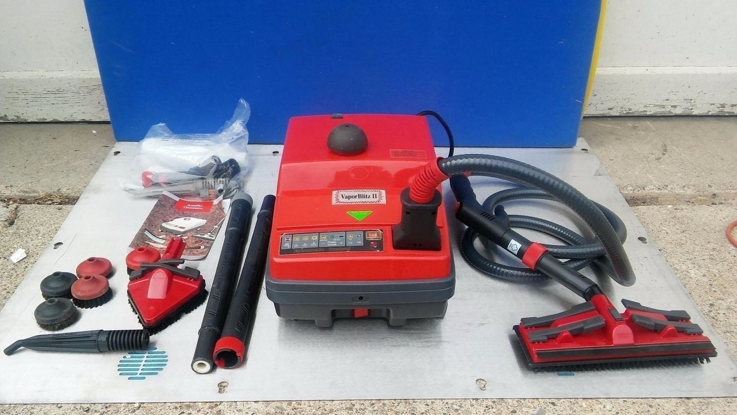 VAPOR BLITZ II Commercial Steam Cleaner Attachments MANUAL WATCH VIDEO FREESHIP