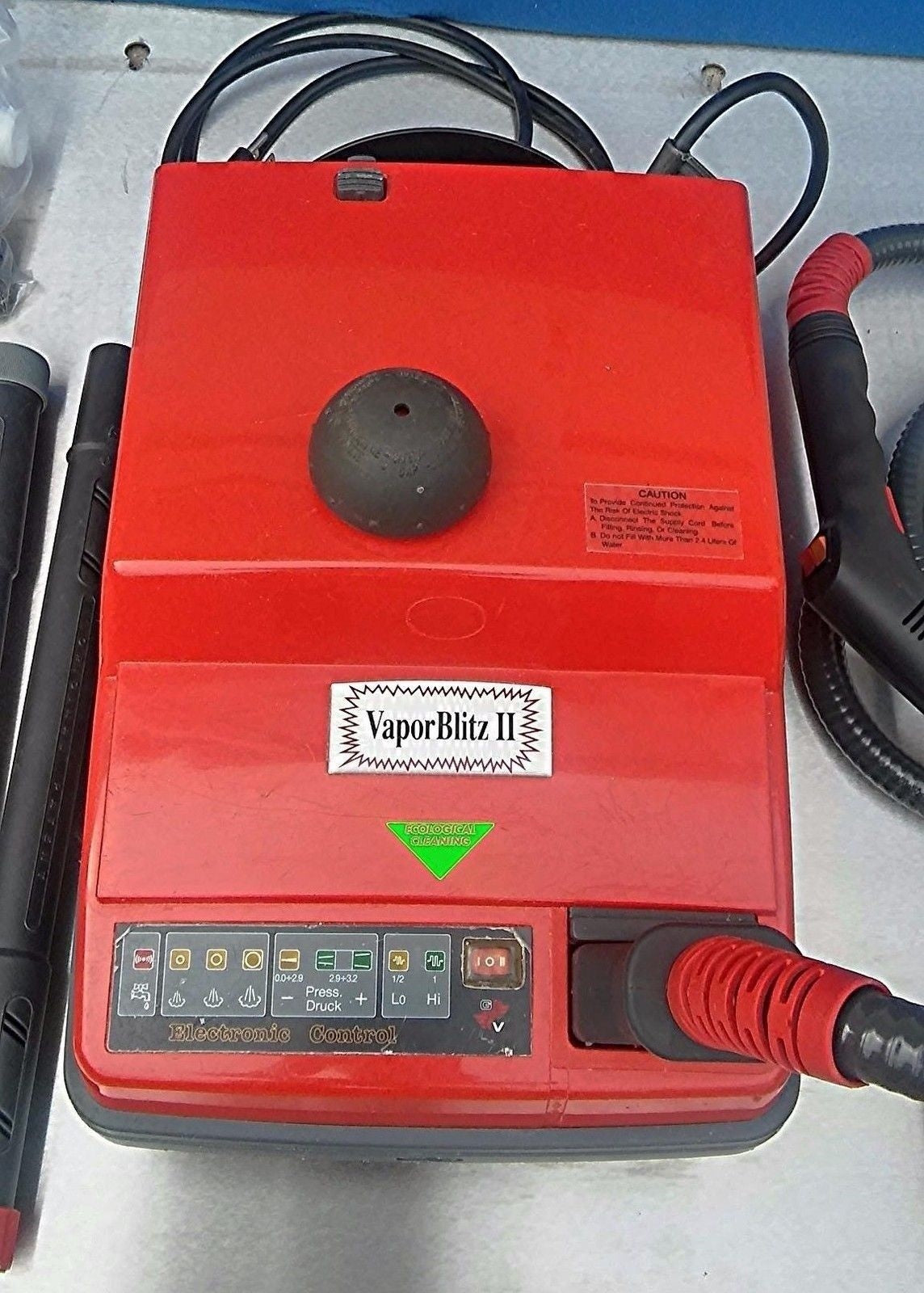 VAPOR BLITZ II Commercial Steam Cleaner Attachments MANUAL WATCH VIDEO FREESHIP