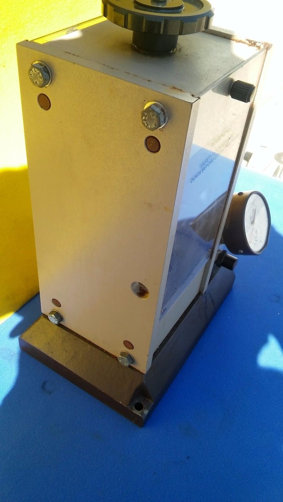 GRASEBY SPECAC 15 TON BENCHTOP LABORATORY HYDRAULIC PRESS & MANUAL FREE SHIP