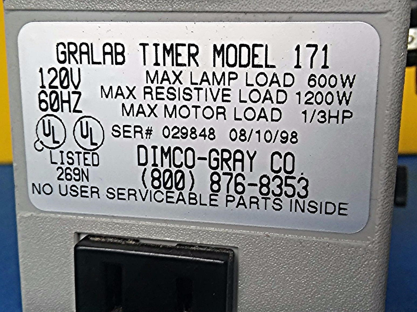 GRALAB 60 Minute General Purpose TIMER MODEL 171 WATCH VIDEO HERE FREE SHIPPING