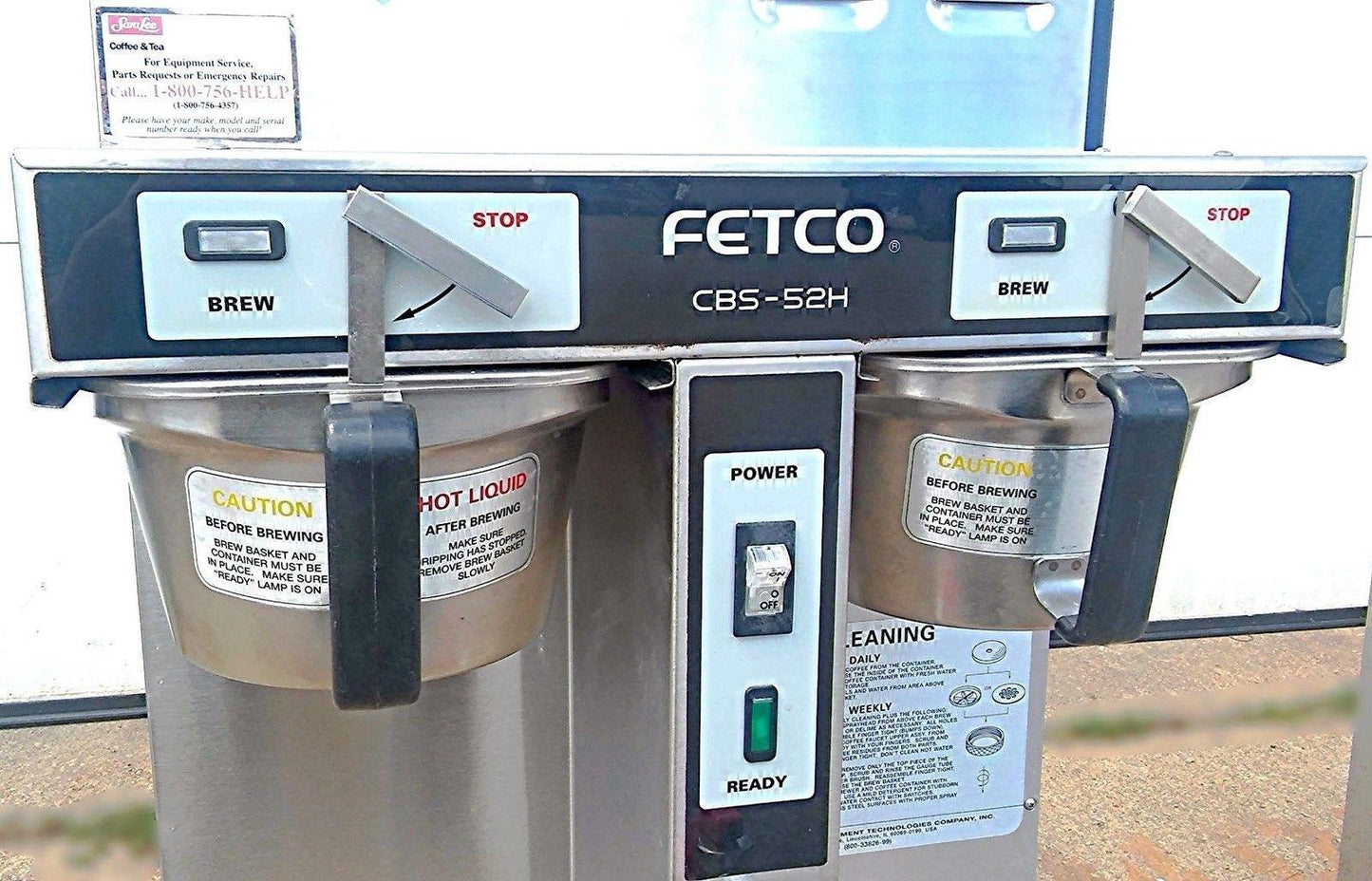 FETCO CBS-52H15 1.5 GALLON COFFEE MACHINE BREW PERCULATOR BREWER NSF FREE SHIP