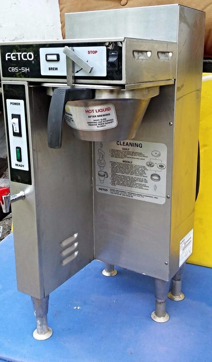 FETCO CBS-51H10 Single 1.0 Gallon Coffee Brewer & BONUS 2 WATER FILTER FREE SHIP