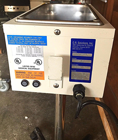O.R. SOLUTIONS ORS-2038D IRRIGATION FLUID SCOPE OPERATION SURGERY WARMING SYSTEM