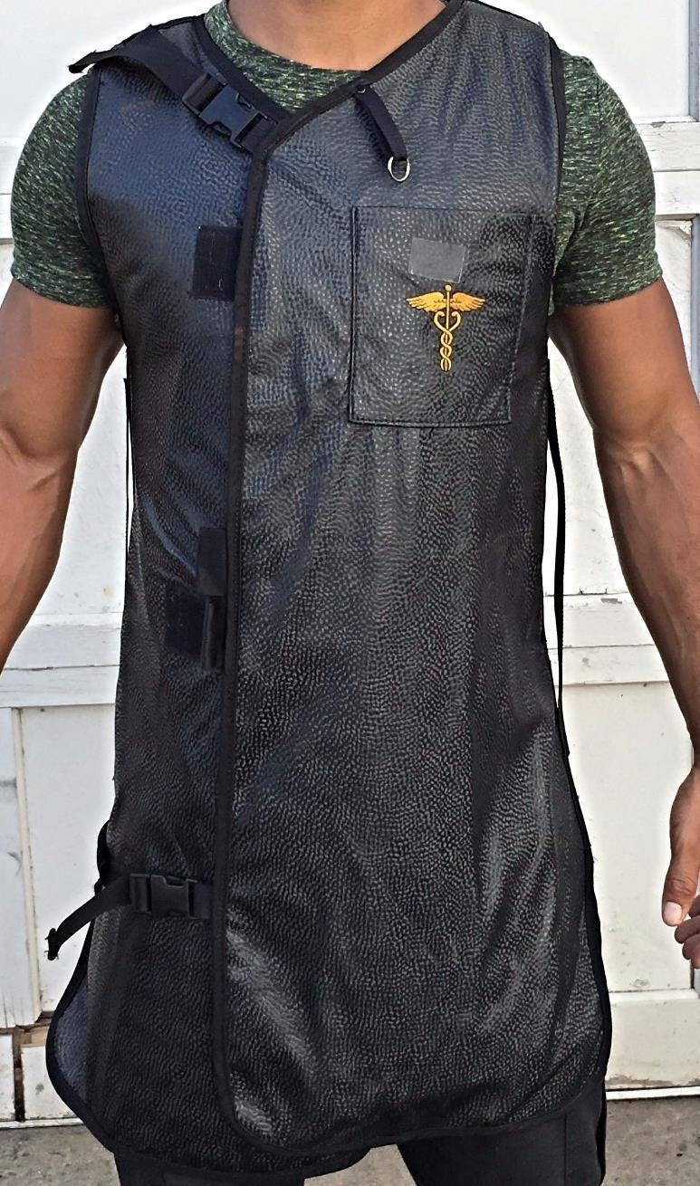 BURLINGTON MEDICA LEAD PROTECTION XRAY FULL WRAP X-RAY RADIOLOGICAL APRON FEMALE