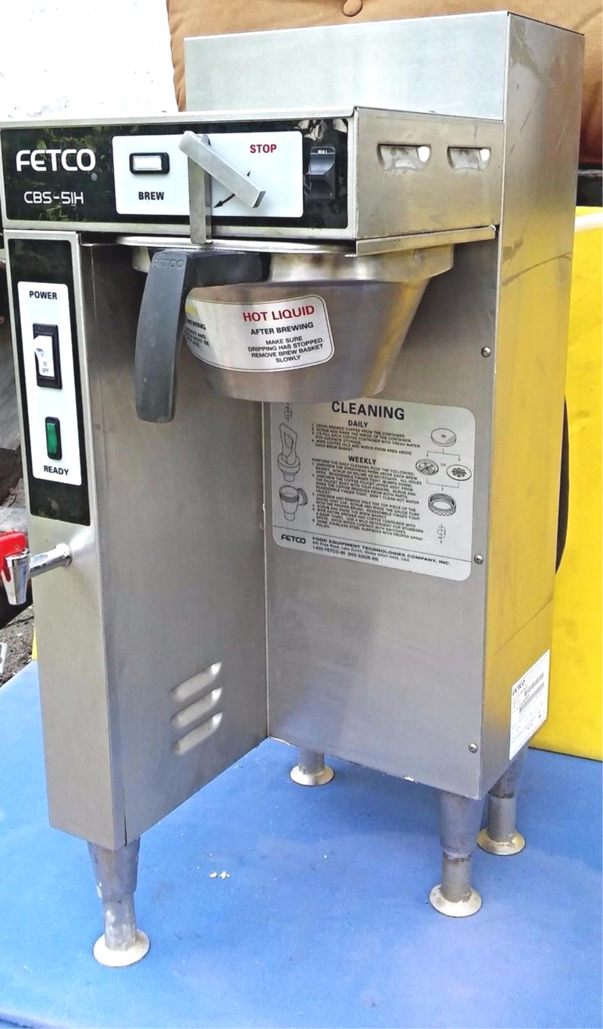 FETCO CBS-51H10 Single 1.5 Gallon Coffee Brewer 240V/1Phase 90DayWarran FREESHIP