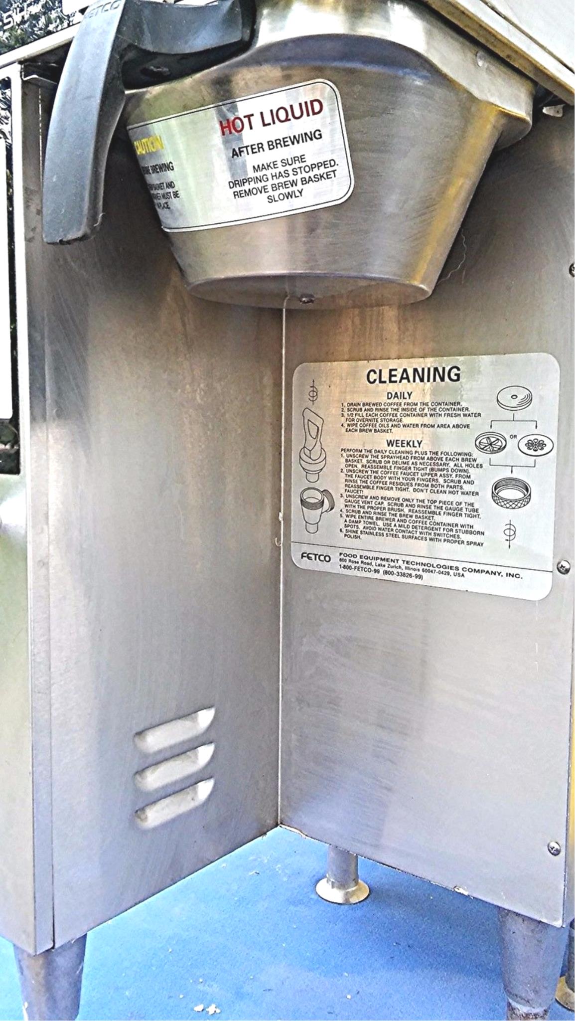 FETCO CBS-51H10 Single 1.5 Gallon Coffee Brewer 240V/1Phase 90DayWarran FREESHIP