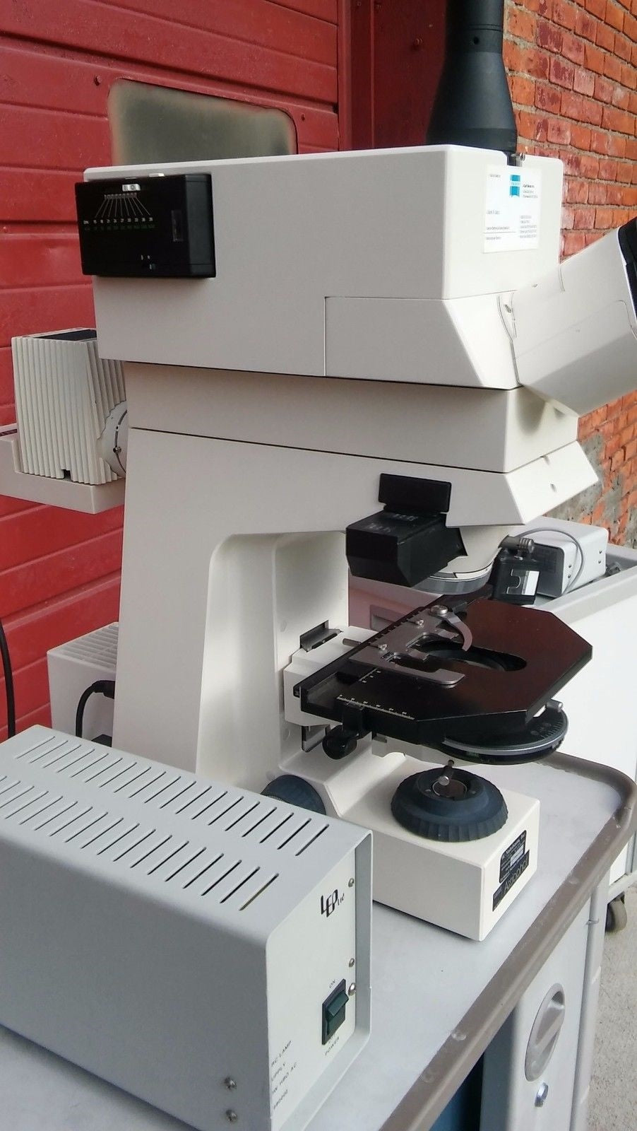 ZEISS AXIOPHOT FLUORESCENCE POLARIZED FILTER MICROSCOPE PULNIX TM-745 CAMERA