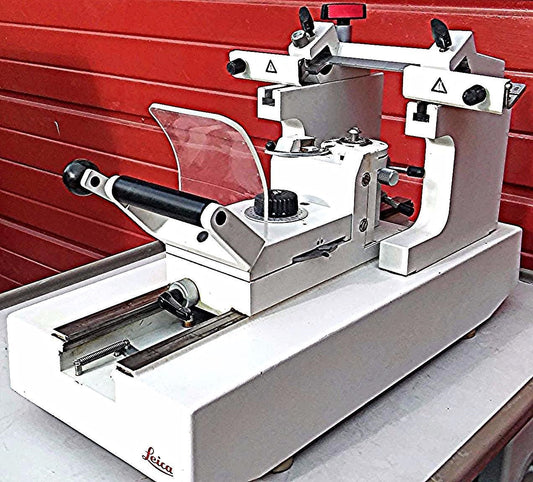 LEICA SM2400  SLEDGE MICROTOME with KNIFE ALMOST COMPLETE FREE SHIP