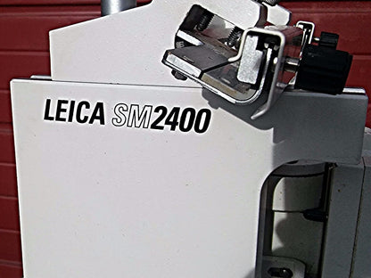 LEICA SM2400  SLEDGE MICROTOME with KNIFE ALMOST COMPLETE FREE SHIP