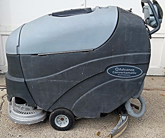 AXP ADVANCE CONVERTAMATIC 26" Walk Behind Floor Scrubber WATCHVIDEO FREESHIP