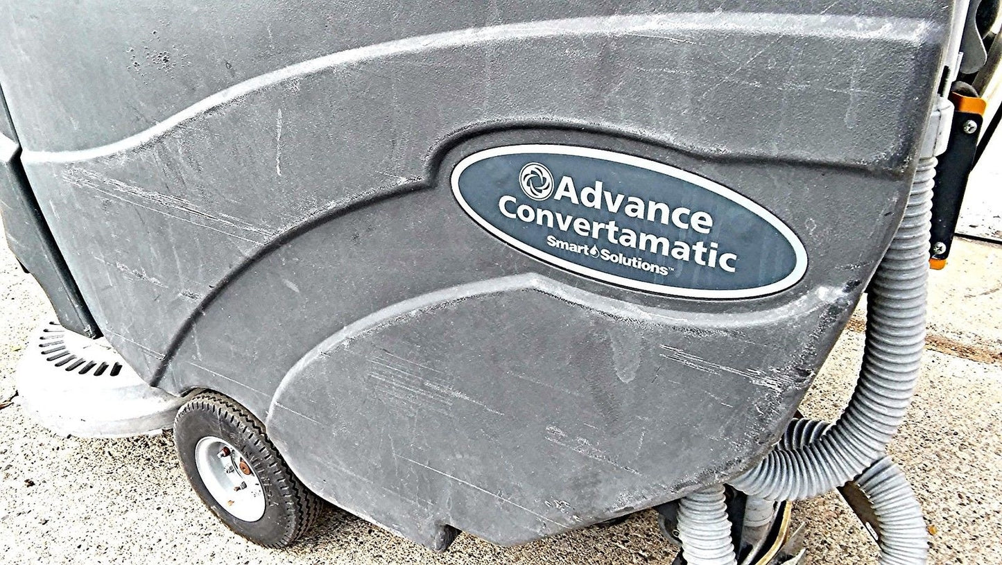 AXP ADVANCE CONVERTAMATIC 26" Walk Behind Floor Scrubber WATCHVIDEO FREESHIP