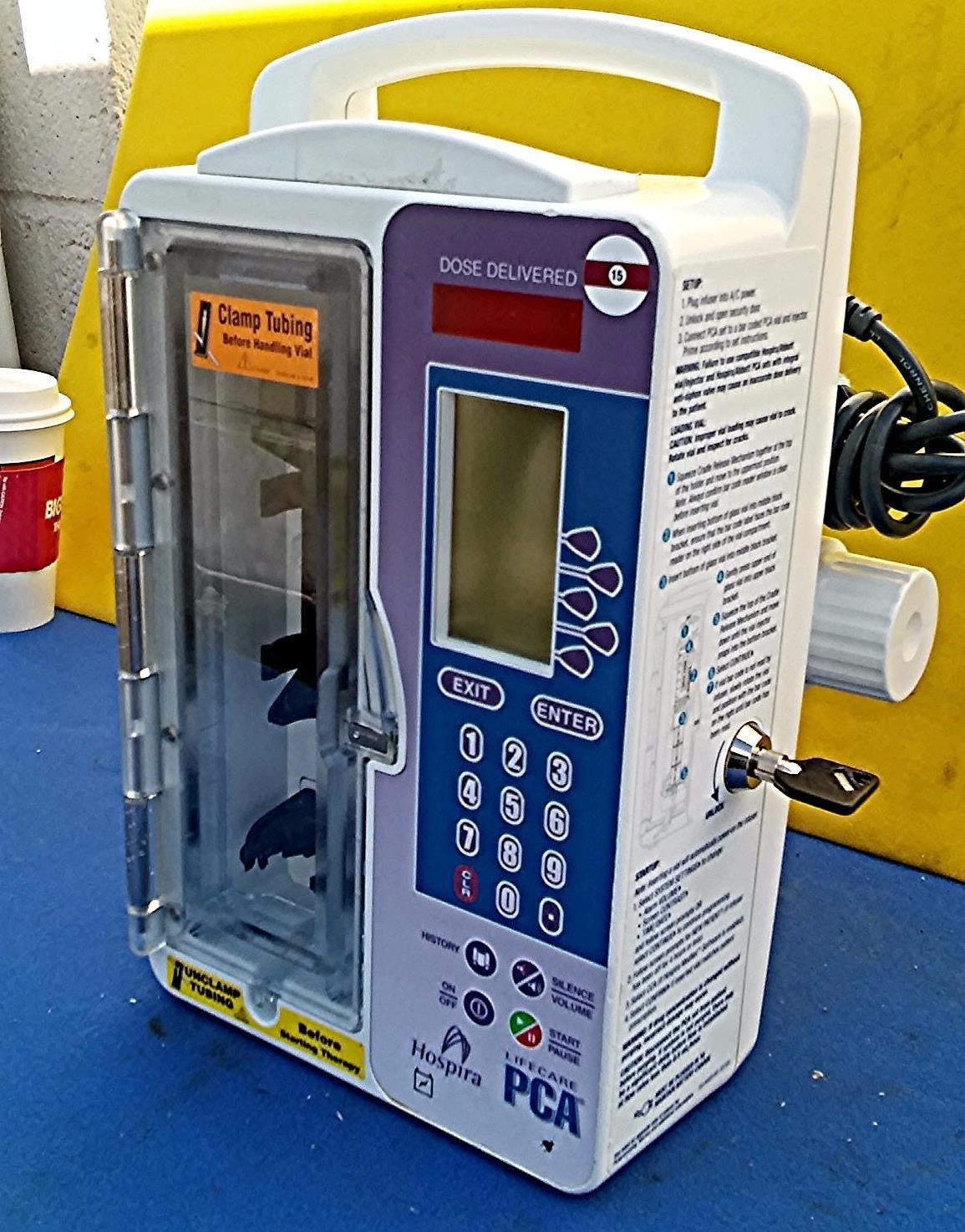 HOSPIRA LifeCare PCA™ FAMILY Infusion SysteM with KEY  FREE SHIPPING