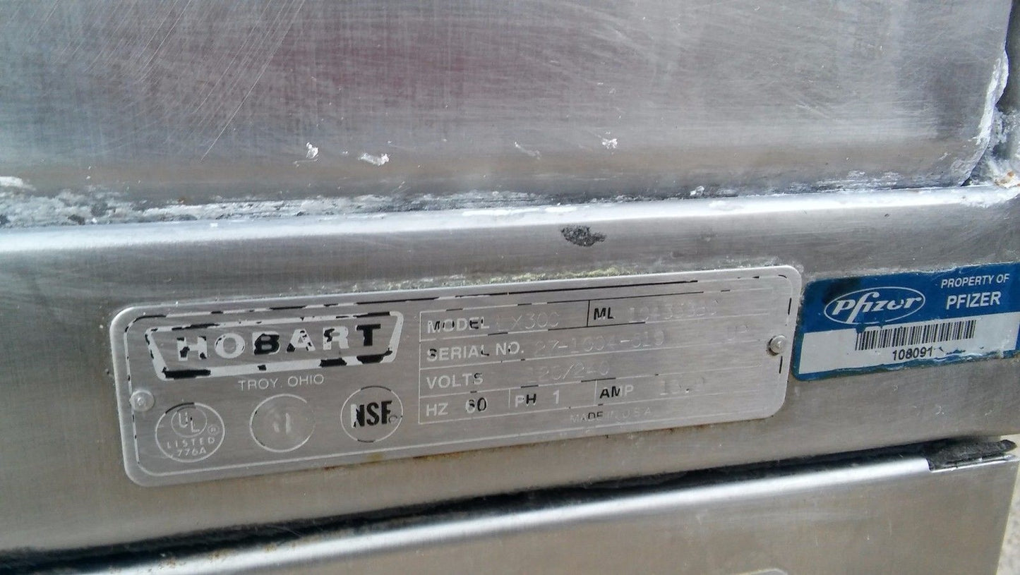 HOBART LX30 COMMERCIAL DISHWASHER WASHING WORKS PERFECTLY WATCH VIDEO FREE SHIP