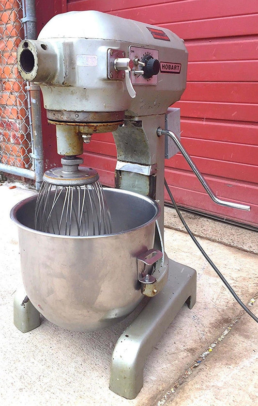 HOBART A200T 20 QUART MIXER & TIMER WHIP DOUGH ARM BEATER WATCH VIDEO FREE SHIP