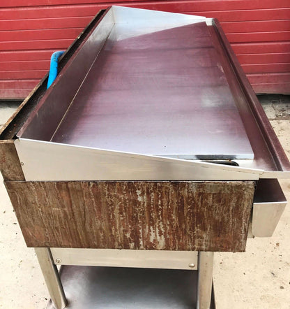 KEATING MIRACLEAN 60BFLD GAS GRILL GRIDDLE 60 x 30 & STAND ON WHEELS FREE SHIP