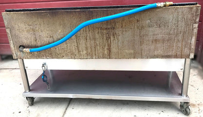 KEATING MIRACLEAN 60BFLD GAS GRILL GRIDDLE 60 x 30 & STAND ON WHEELS FREE SHIP