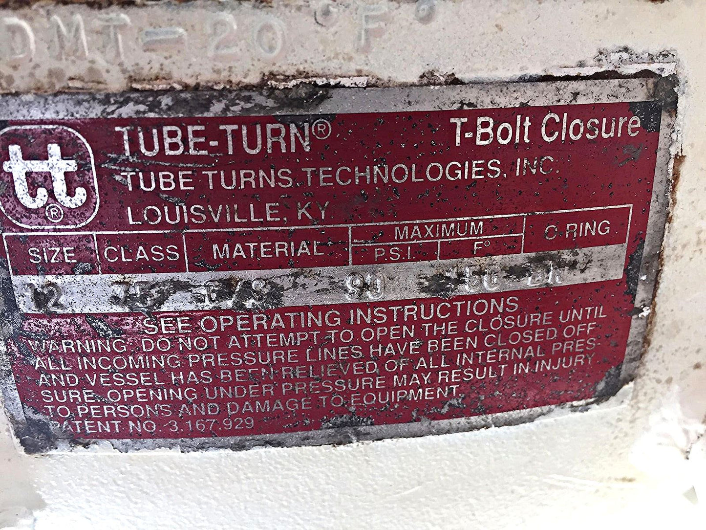 TUBE TURNS MDMT-20F HYPERBARIC CHAMBER CLASS 75 FREE SHIPPING