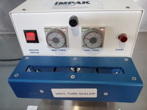 7" IMPAK THS 177 VYNIL TUBE SEALER PLUS EXTRA EMPTY TUBES