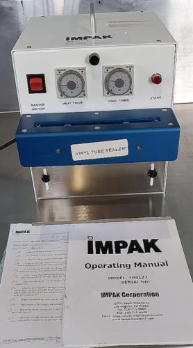 7" IMPAK THS 177 VYNIL TUBE SEALER PLUS EXTRA EMPTY TUBES