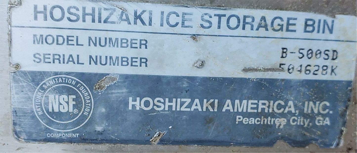HOSHIZAKI LARGE 30"Wide ICE STORAGE BIN MODEL B-500SD 500 lb Capacity FREE SHIP