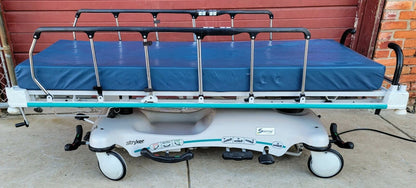 STRYKER 1550 POWER ELECTRIC HOSPITAL EMERGENCY TRANSPORT STRETCHER  WATCH VIDEO