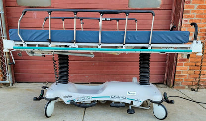 STRYKER 1550 POWER ELECTRIC HOSPITAL EMERGENCY TRANSPORT STRETCHER  WATCH VIDEO
