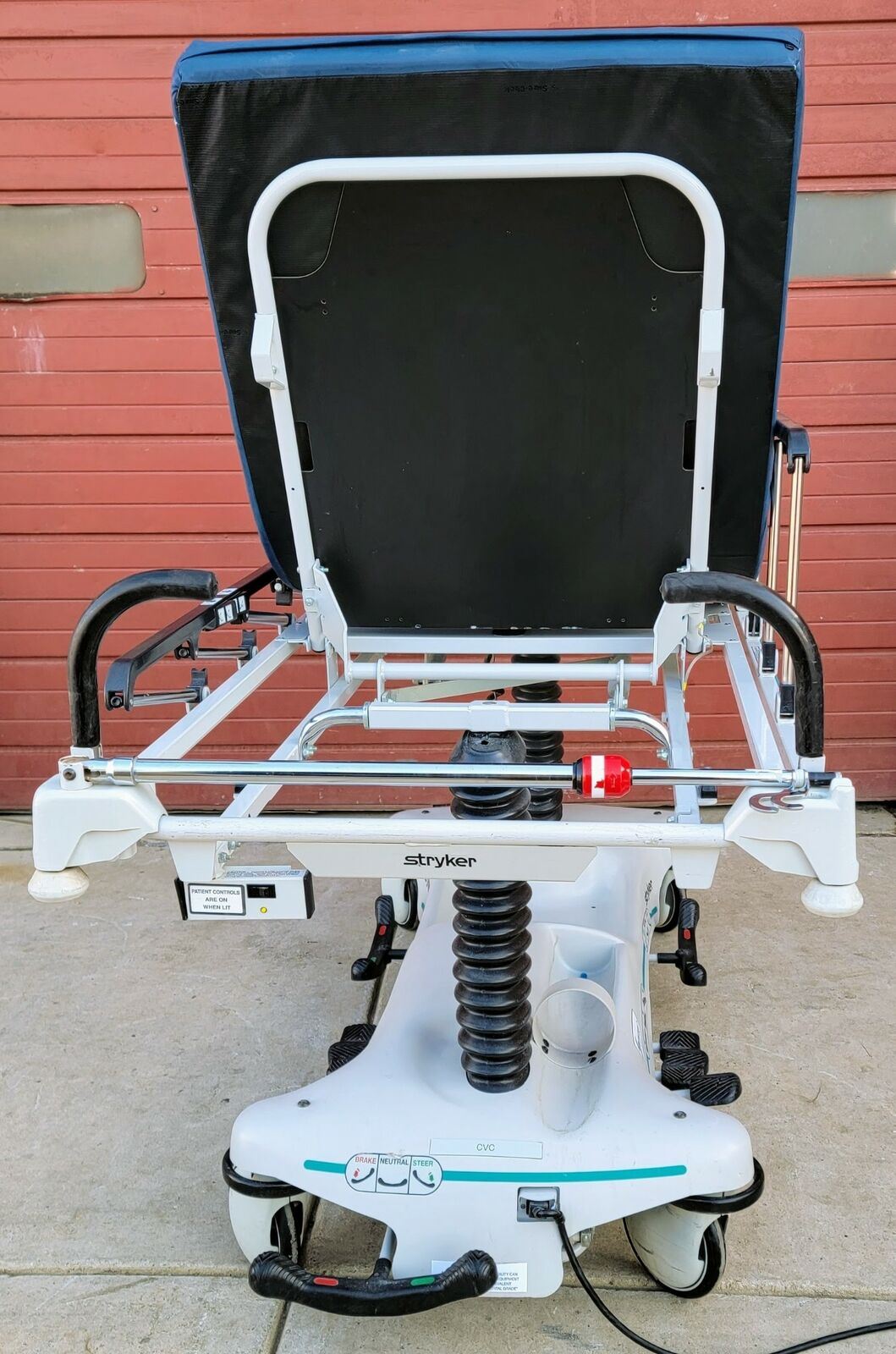 STRYKER 1550 POWER ELECTRIC HOSPITAL EMERGENCY TRANSPORT STRETCHER  WATCH VIDEO
