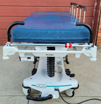 STRYKER 1550 POWER ELECTRIC HOSPITAL EMERGENCY TRANSPORT STRETCHER  WATCH VIDEO