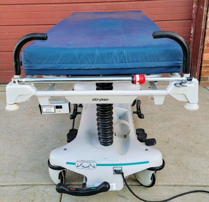 STRYKER 1550 POWER ELECTRIC HOSPITAL EMERGENCY TRANSPORT STRETCHER  WATCH VIDEO