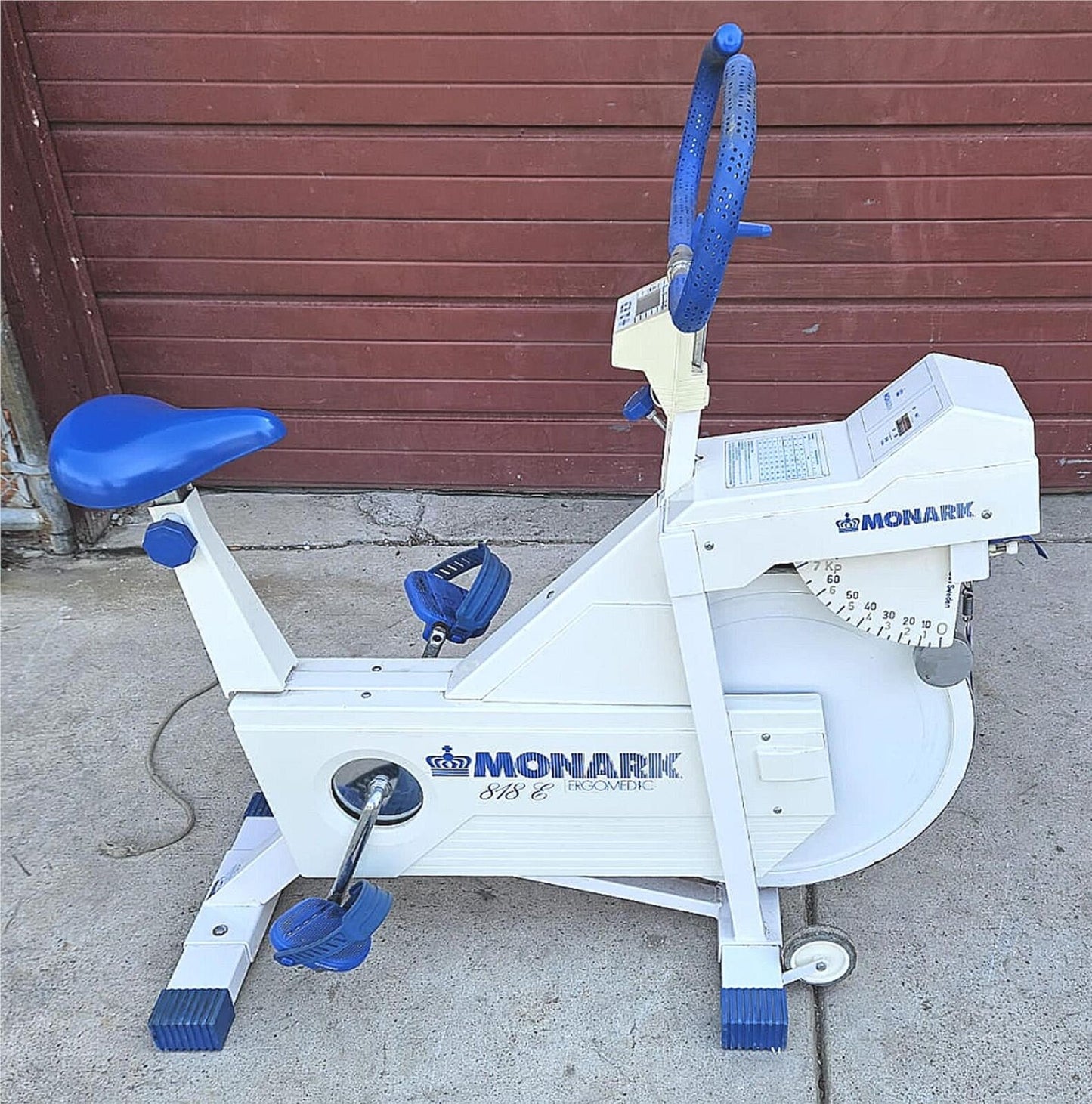 MONARK ERGOMEDIC 818E CARDIO ERGOMETER ANAEROBIC PEAK RECUMBENT BIKE FREE SHIP