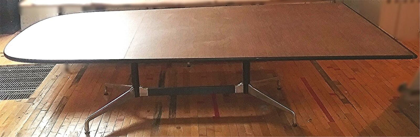 ORIGINAL LONG HERMAN MILLER CONFERENCE TABLE ORIGINAL LEGS 8 feet 11"i x 54"i
