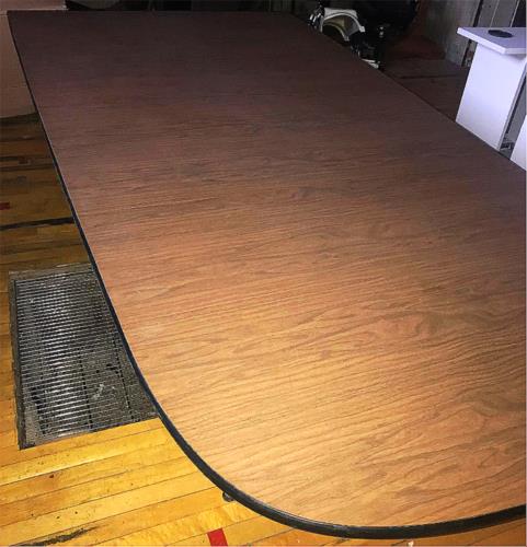 ORIGINAL LONG HERMAN MILLER CONFERENCE TABLE ORIGINAL LEGS 8 feet 11"i x 54"i